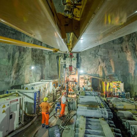 Raise boring installation area