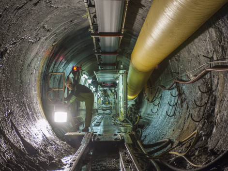 Bärenwerk Hydropower Plant, Tunneling