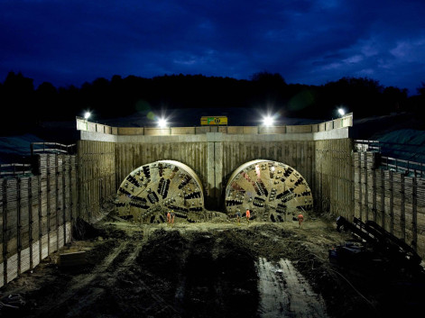 Katzenberg Railway Tunnel, Tunneling